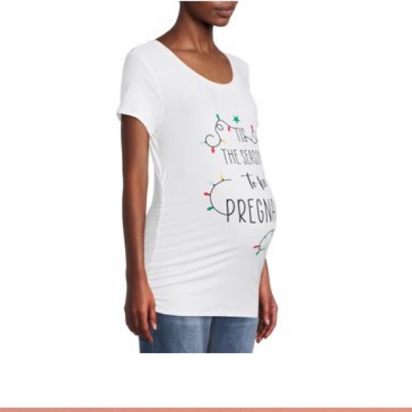 Maternity Short Sleeve Fitted Shirt - Picture 3 of 8